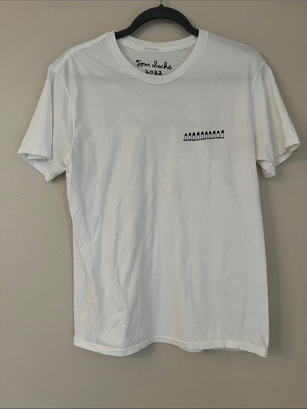 Tom Sachs "Ten Bullets" graphic t-shirt size M